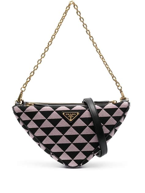 prada purse logo|prada triangle logo bag.